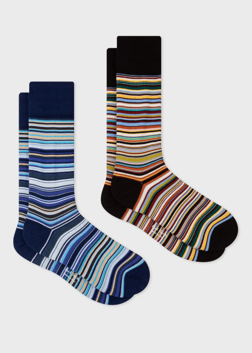 Men's 'Signature Stripe' Socks Two Pack