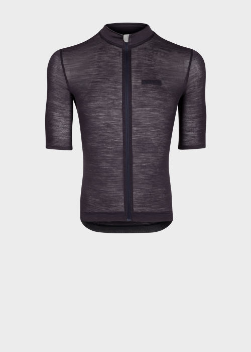 Product view - Men's Navy Merino Wool-Blend Cycling Jersey Paul Smith