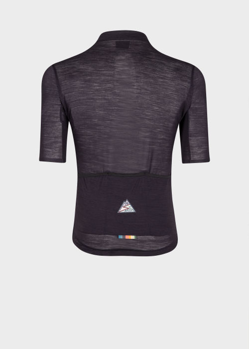 Product view - Men's Navy Merino Wool-Blend Cycling Jersey Paul Smith