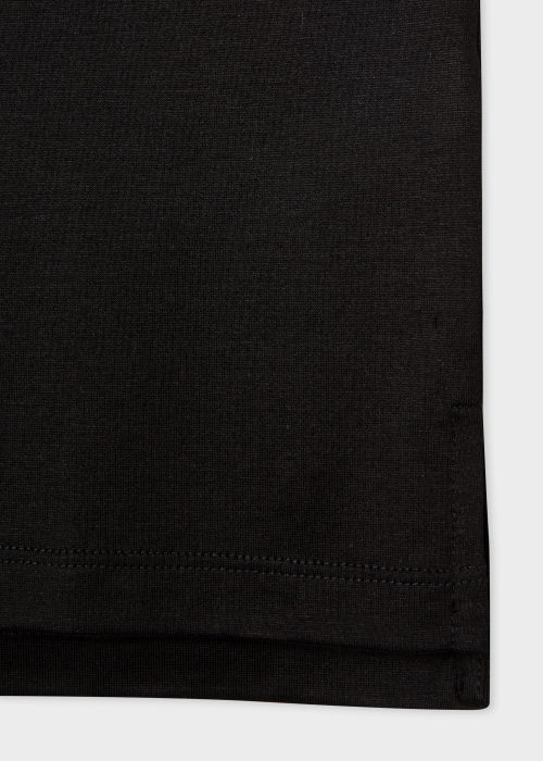 Detail view - Men's Black 'Signature Stripe' Pocket T-Shirt Paul Smith
