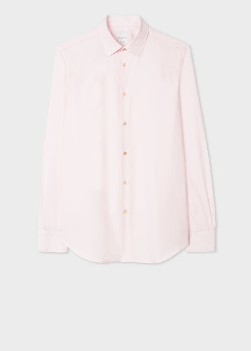 Product View - Tailored-Fit Pink Cotton 'Artist Stripe' Cuff Shirt by Paul Smith