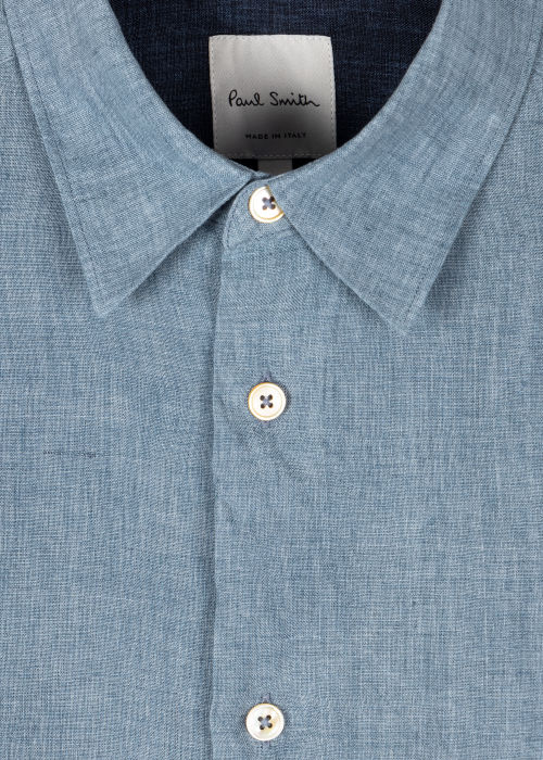 Product view - Men's Blue Linen Shirt Paul Smith
