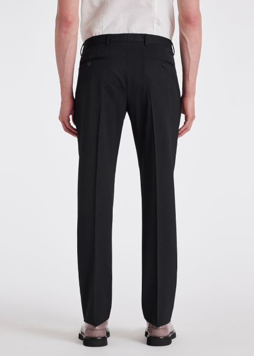 Slim-Fit Black Wool 'A Suit To Travel In' Trousers by Paul Smith
