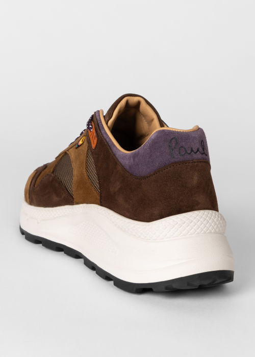Product view - Men's Brown Suede 'Bez' Trainers Paul Smith