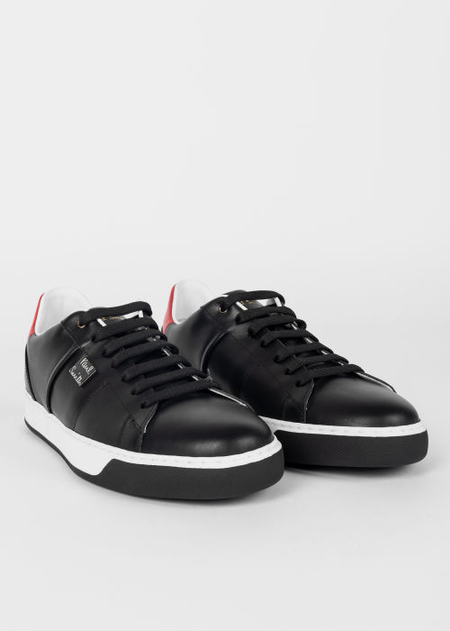 Product view - Men's Black Leather 'Bima' Sneakers Paul Smith