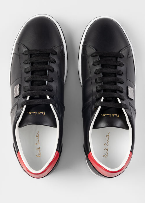 Product view - Men's Black Leather 'Bima' Sneakers Paul Smith