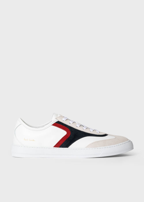 Product view - White Leather 'Callahan' Sneakers Paul Smith