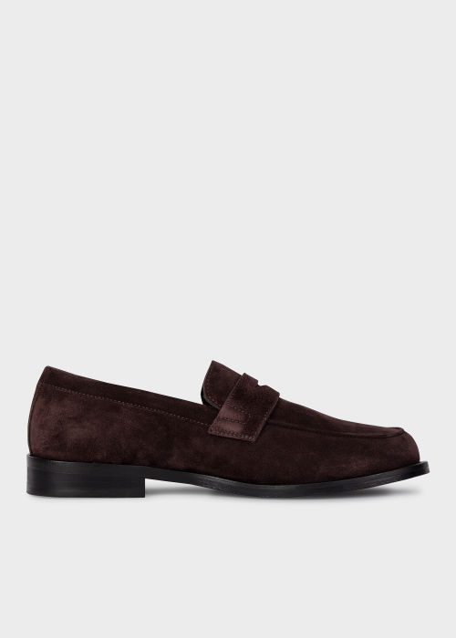 Product view - Men's Brown Suede 'Domingo' Loafers Paul Smith
