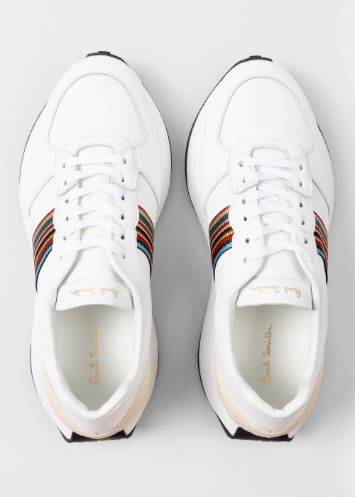 Product view - Men's White 'Eighty Five' Leather Sneakers Paul Smith