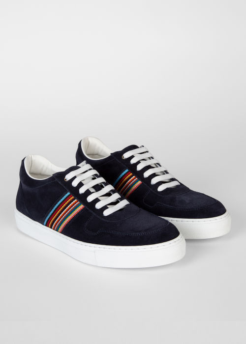 Angled view - Men's Suede 'Fermi' Sneakers Paul Smith