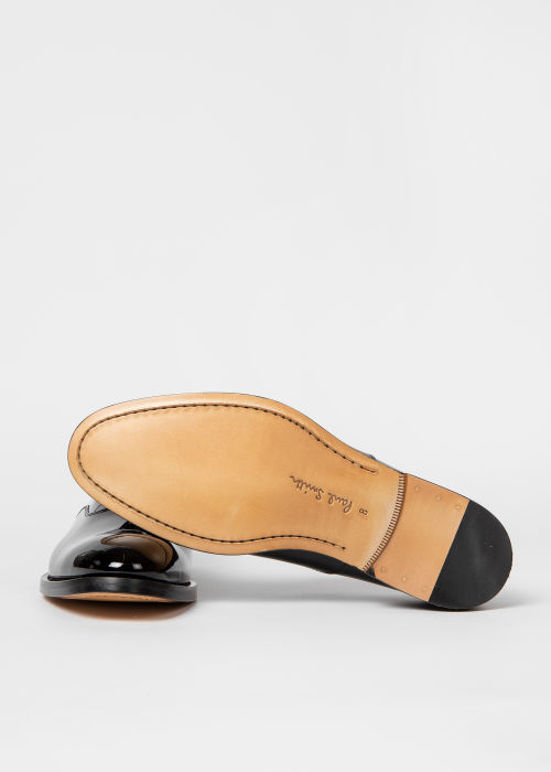 Outsole view - Black Patent Leather 'Gershwin' Shoes Paul Smith