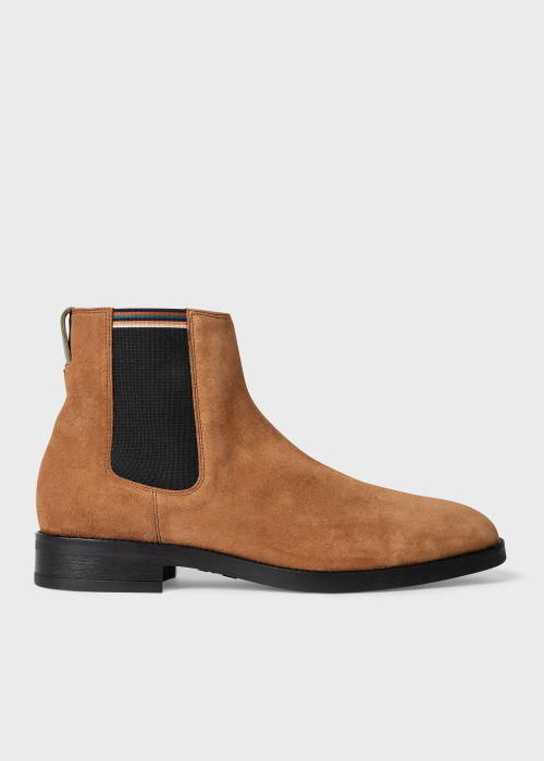 Product View - Men's Tan Suede 'Lansing' Chelsea Boots Paul Smith