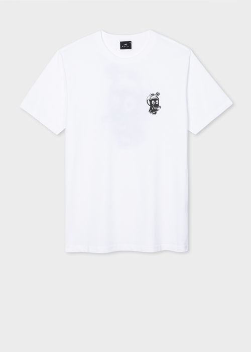 Tee-shirt Homme Blanc Imprimé "Spray Can" Paul Smith - Vue du produit 