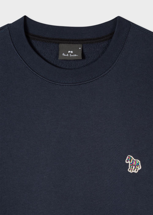 Dark Navy Cotton Zebra Logo Sweatshirt by Paul Smith
