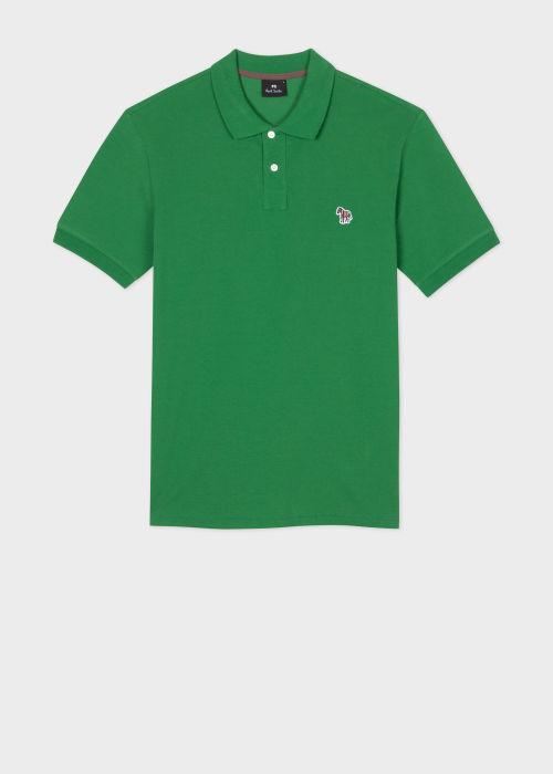 Product view - Men's Green Organic Cotton Zebra Polo Shirt Paul Smith