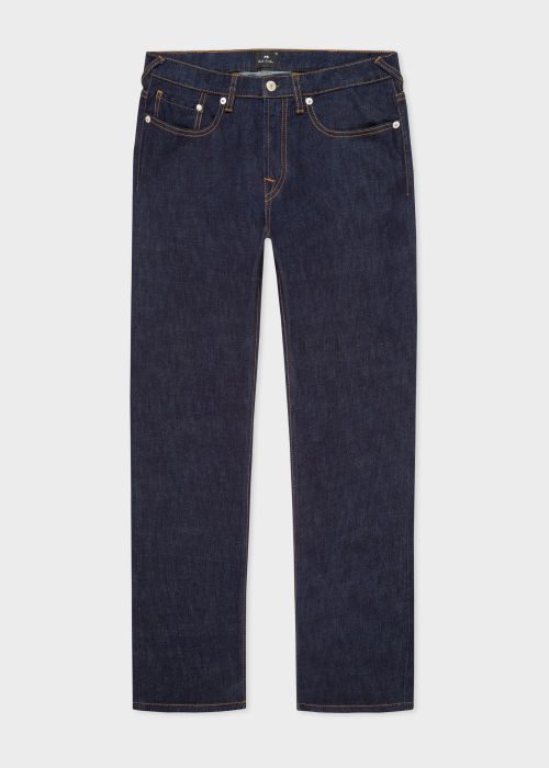Tapered-Fit Indigo-Rinse 'Crosshatch Stretch' Jeans by Paul Smith