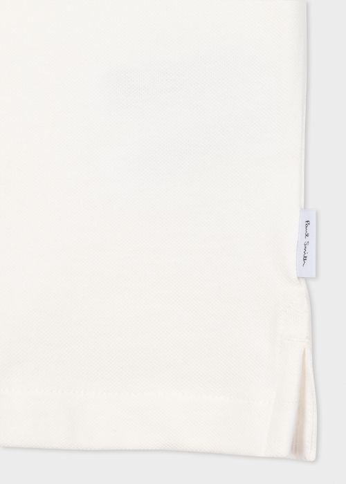 Product view - Men's Ecru Zip Neck Stretch-Cotton Polo Shirt Paul Smith