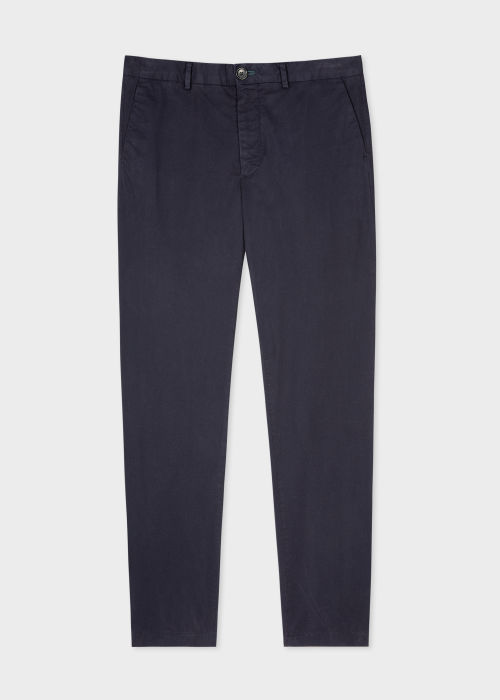 Navy Mid-Fit 'Broad Stripe Zebra' Chinos by Paul Smith