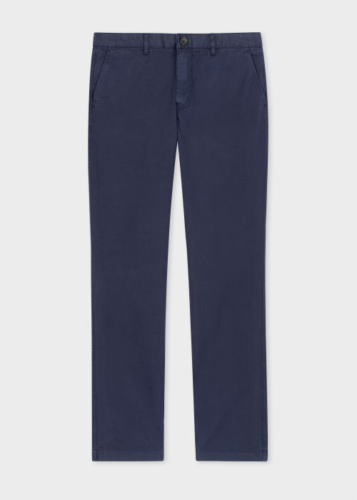 Slim-Fit Navy Cotton Twill Chinos by Paul Smith