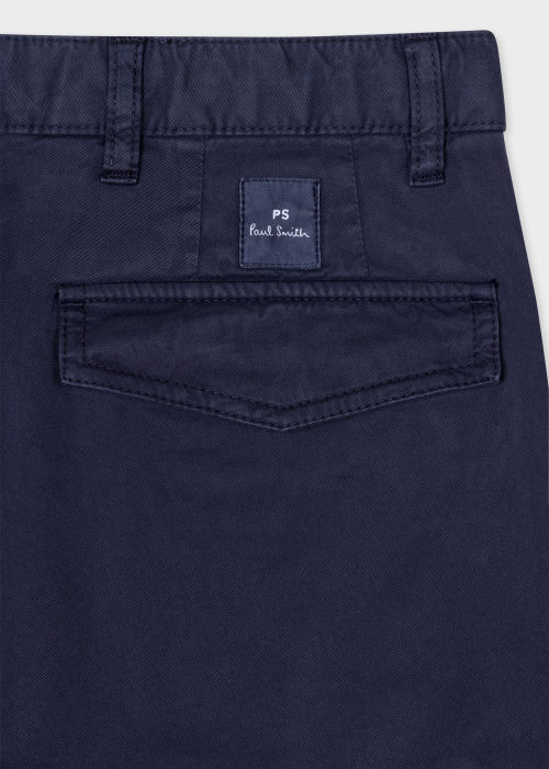 Tapered-Fit Dark Navy Stretch-Cotton Chinos