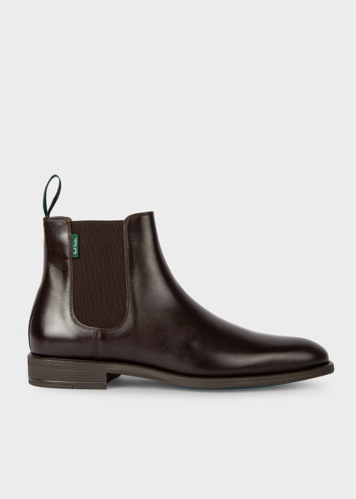 Product View - Men's Brown Leather 'Cedric' Boots Paul Smith