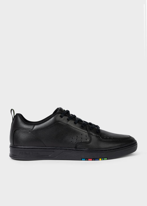 Product view - Men's Black Leather 'Cosmo' Sneakers Paul Smith