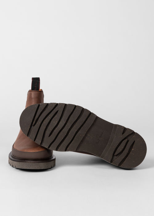 Product view - Men's Brown Leather 'Geyser' Boots Paul Smith