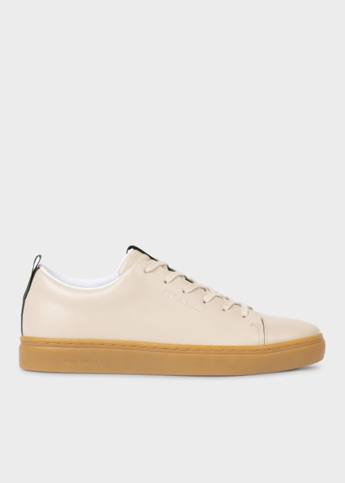 Product view - Men's Ivory Leather 'Lee' Sneakers Paul Smith
