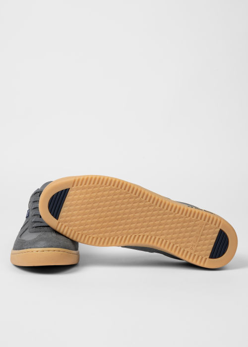 Product view - Men's Grey Leather 'Roberto' Trainers Paul Smith