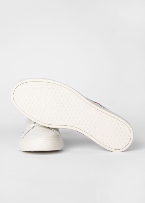 Outsole view - Men's White Abstract 'Rex' Trainers Paul Smith