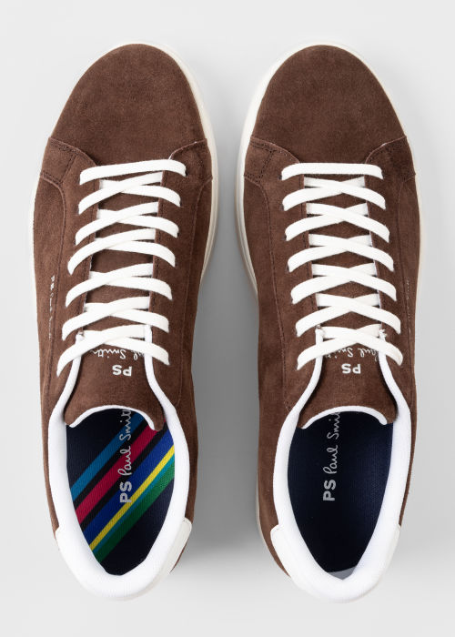Product view - Men's Brown Suede 'Rex' Sneakers Paul Smith