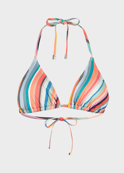 Women's 'Swirl' Print Triangle Bikini Top by Paul Smith