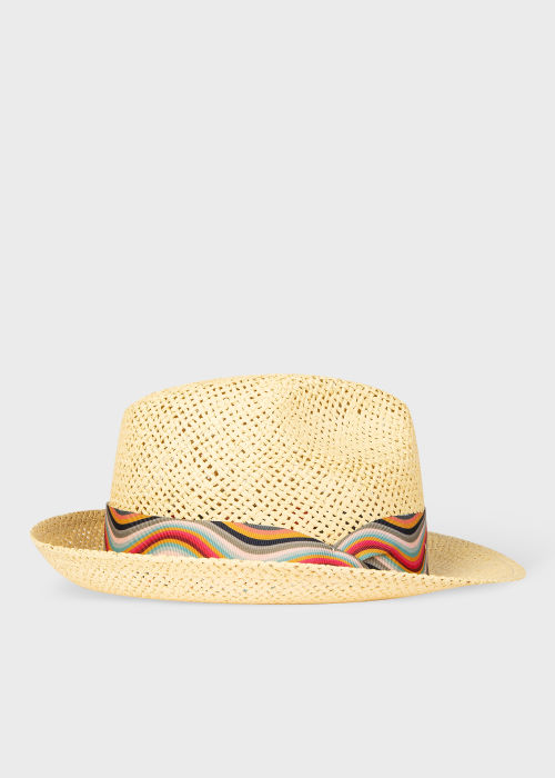 Front view - Women's 'Swirl' Ribbon Trilby Hat Paul Smith