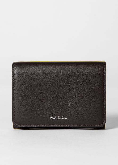 Detail View - Women's Lime Green Tri-Fold Purse Paul Smith