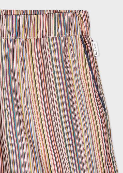 Short de Pyjama Femme Signature Stripe en Coton Paul Smith - Vue détaillée