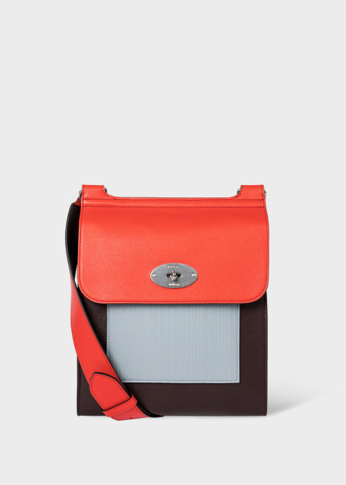 Product View - Mulberry x Paul Smith - Coral Orange Antony Bag