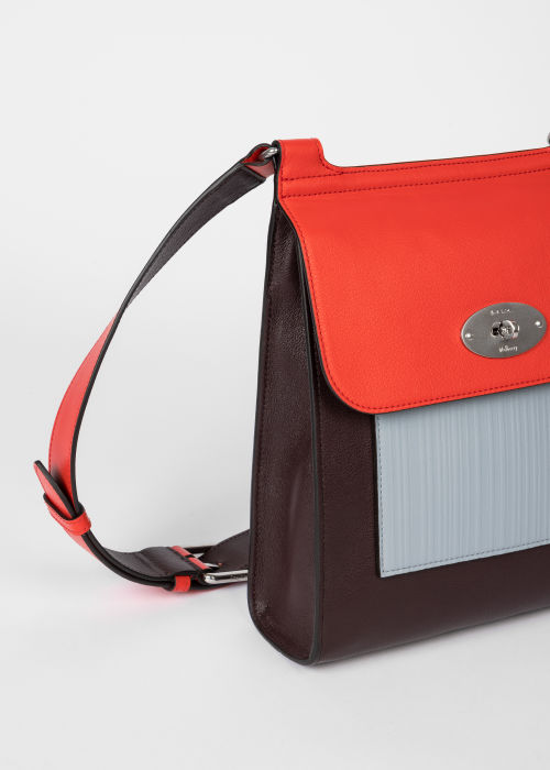 Product View - Mulberry x Paul Smith - Coral Orange Antony Bag