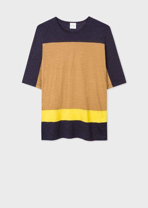 Front view - Women's Color-Block Wool Top Paul Smith