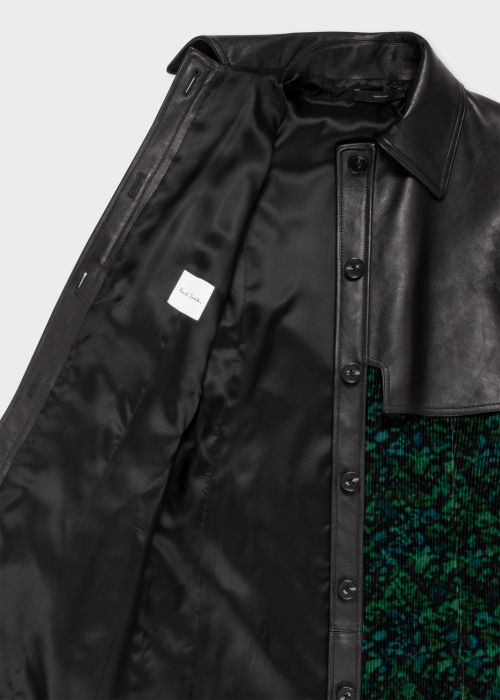 Trench Femme Vert "Twilight Floral" en Cuir Paul Smith - Vue détaillée
