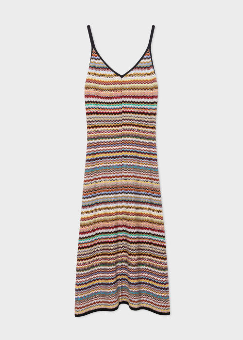 Product View - Women's 'Signature Stripe' Crochet Maxi Dress Paul Smith