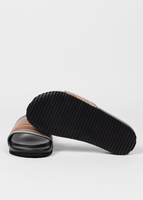 Product View - Women's Leather 'Signature Stripe' 'Dru' Slides Paul Smith