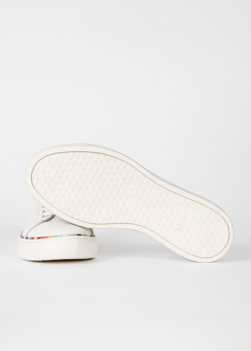 Outsole view - Women's White 'Lapin' Swirl Band Sneakers