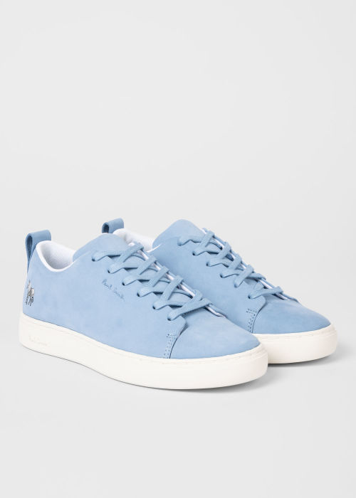 Product View - Women's Light Blue Nubuck 'Lee' Trainers Paul Smith