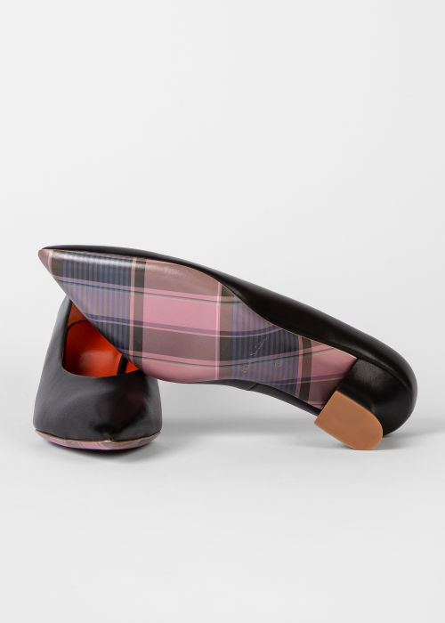 Escarpins Femme Noir "Talia" en Cuir Paul Smith - Vue du dessous