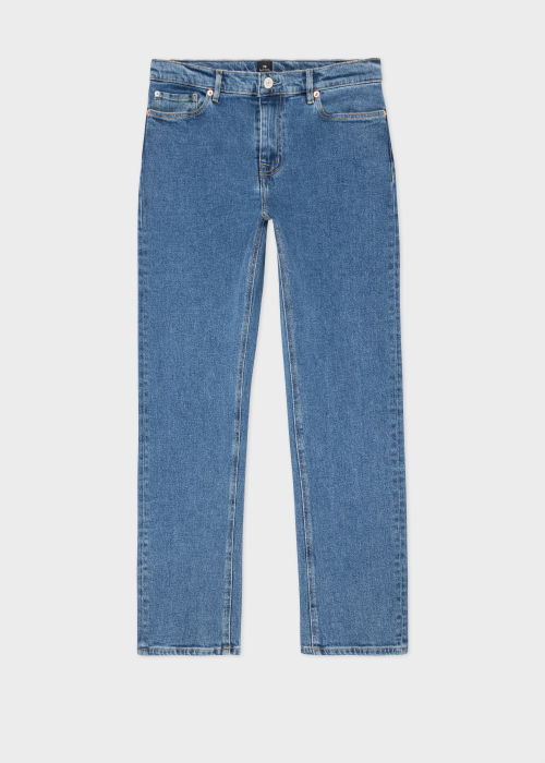 Front View - Women's Mid Wash Straight-Fit 'Happy' Jeans Paul Smith