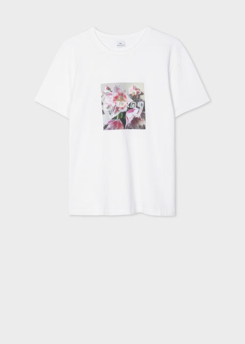 Tee-shirt Femme Blanc "Spring" en Coton Paul Smith - Vue de face