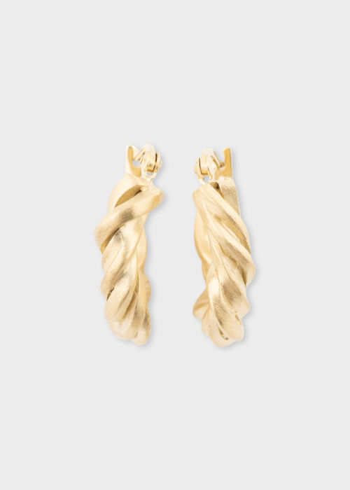 Women's 'Deep State' Gold Earrings by Completedworks