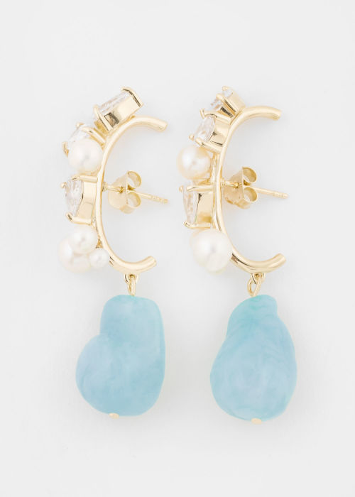 Women's 'Eze‐eh' Pearl & Cubic Zirconia Earrings by Completedworks