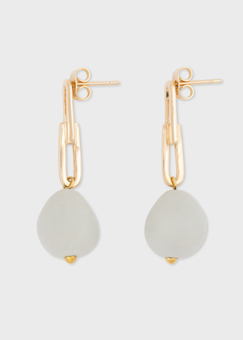 'Frank' Drop Ball Gold Plated Earrings by Helena Rohner