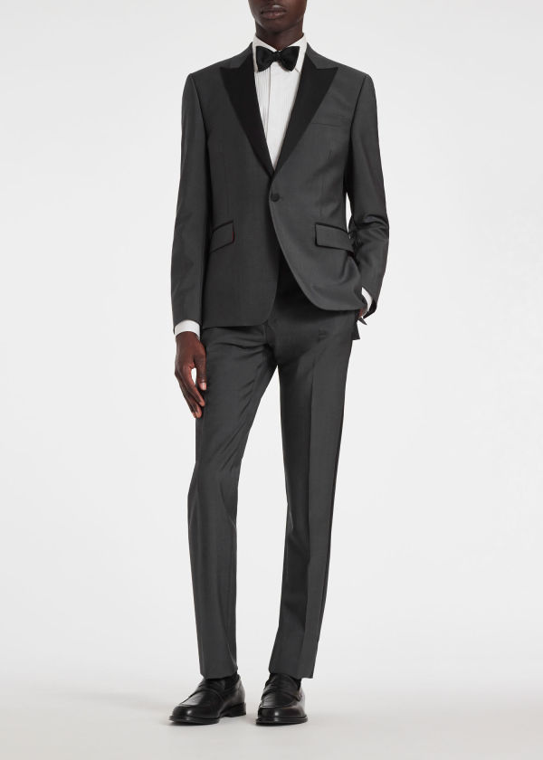 The Soho - Tailored-Fit Dark Grey Wool-Mohair Evening Suit